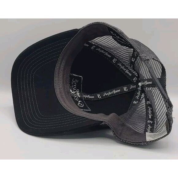 Perfect Game PG Black Trucker SnapBack Mesh Hat Cap Baseball Cap - Picture 11 of 11